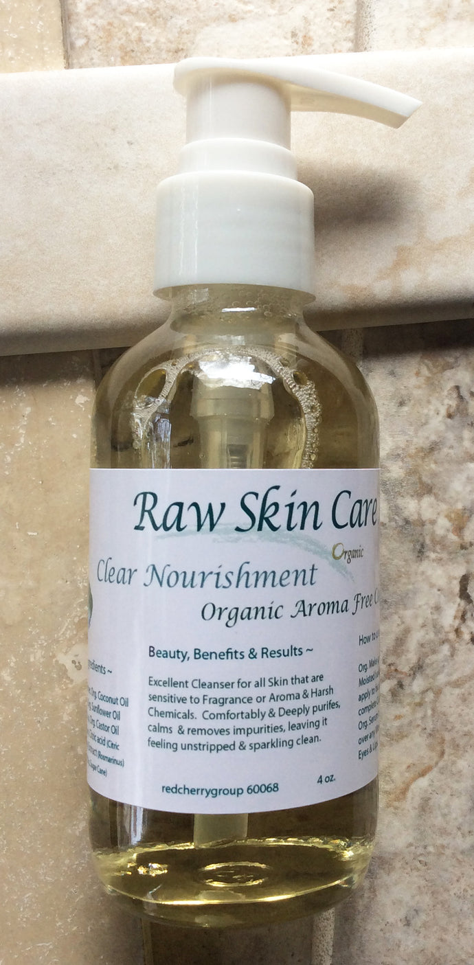 Clear Nourishment Fragarance and Aroma Free Organic Cleanser